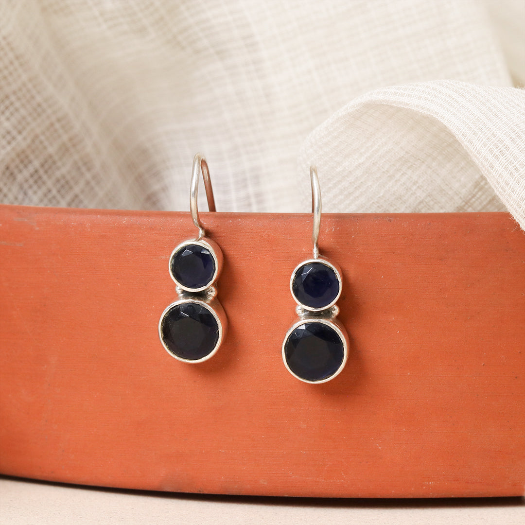 Cute Hydro Blue Sapphire Earrings