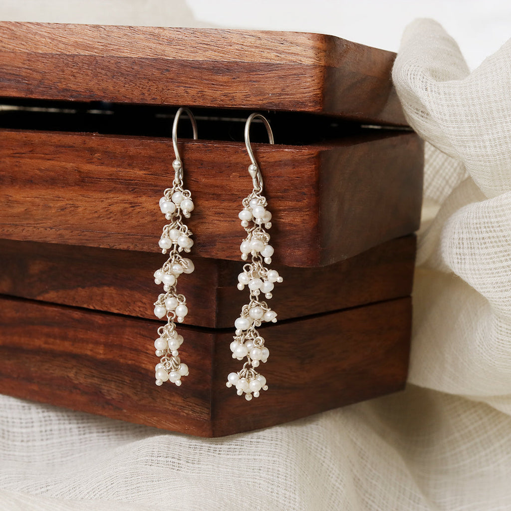 Gajra - Pearl Earrings
