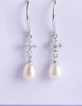Zircon Pearl Drop Hooks