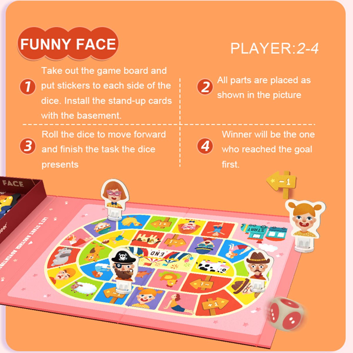 Funny Face Magenetic Playset